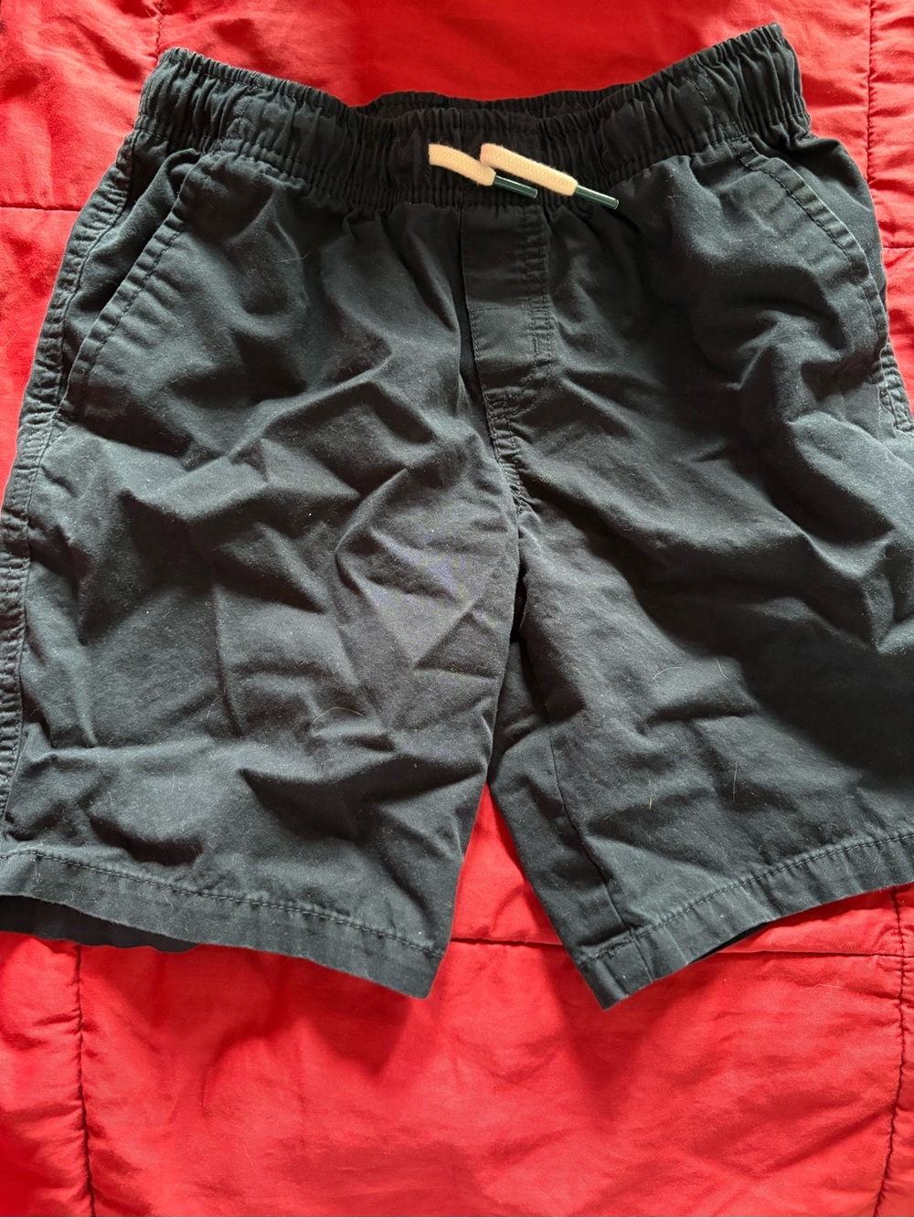 Cat & Jack Boys Black Elastic Waist Casual Shorts